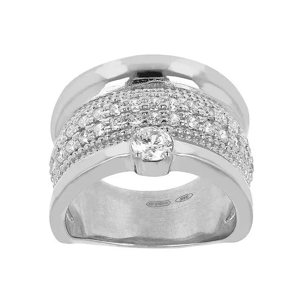 Anello Trio con Zirconi Preziosi - L DI LINDA