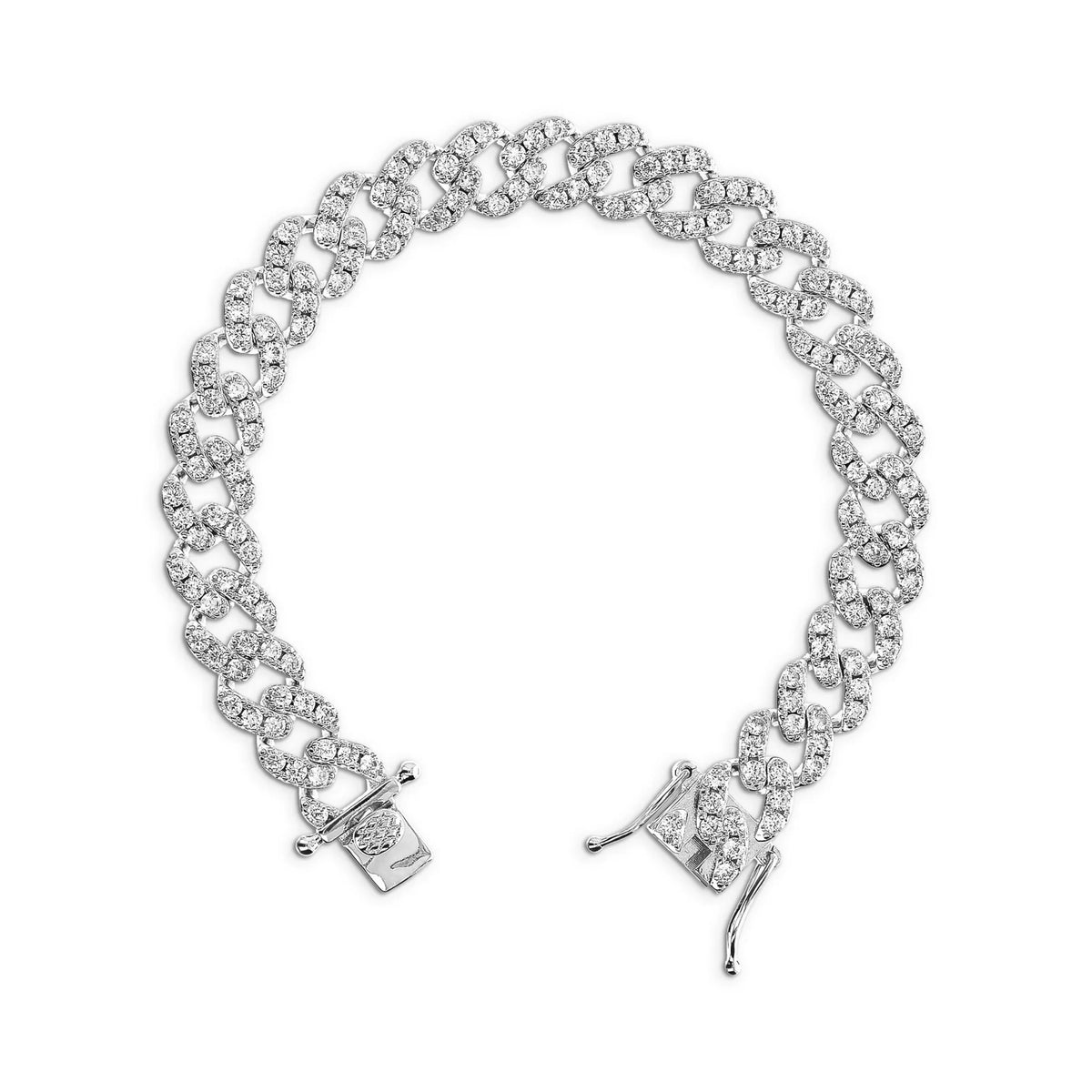 BRACCIALE GRUMETTA CON ZIRCONI - L DI LINDA