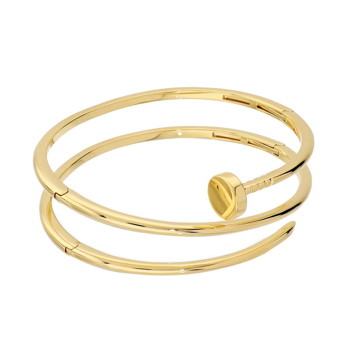Bracciale Chiodo Multicerchio Dorato - L DI LINDA