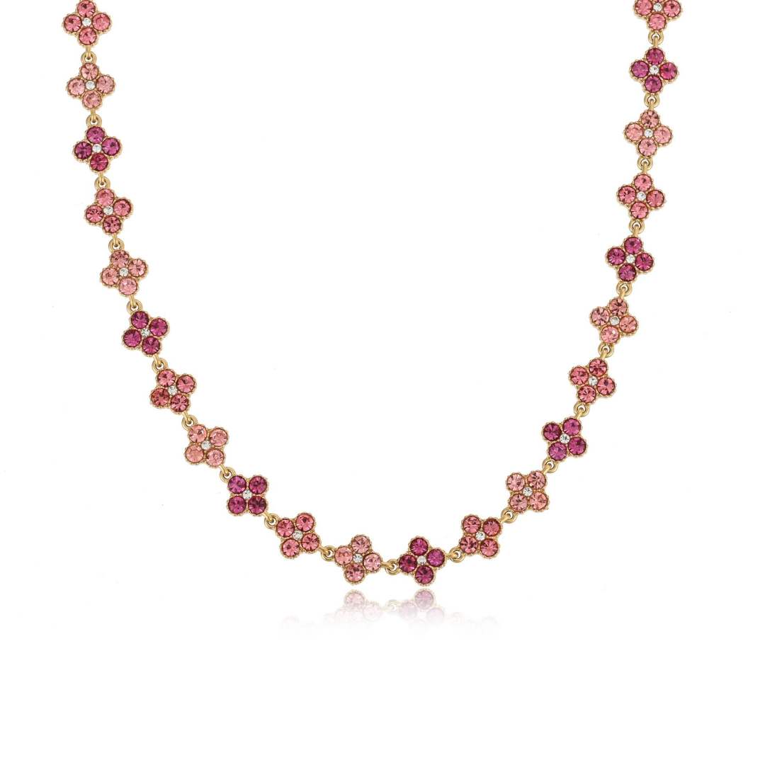 Collana Choker Fiori Rosa - L DI LINDA