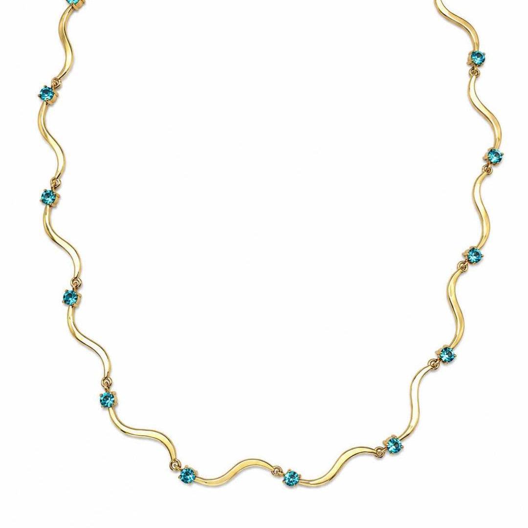 Collana onde colorata