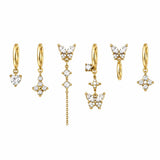 Set Orecchini farfalla
