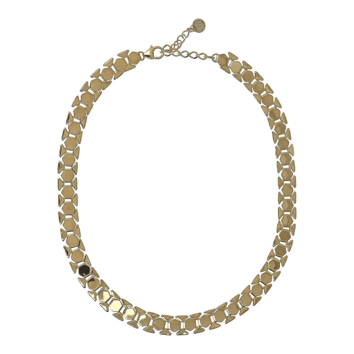 Collana a girocollo motivo esagonale - L DI LINDA
