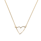 Glitter or Red Heart Necklace by Netali Nissim