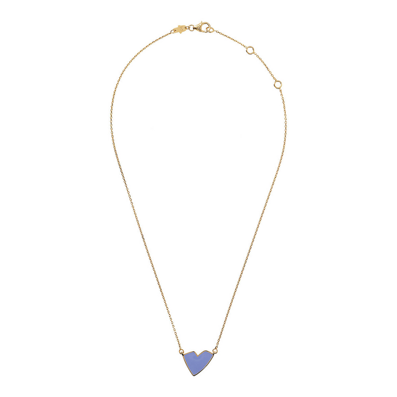 Glitter or Red Heart Necklace by Netali Nissim