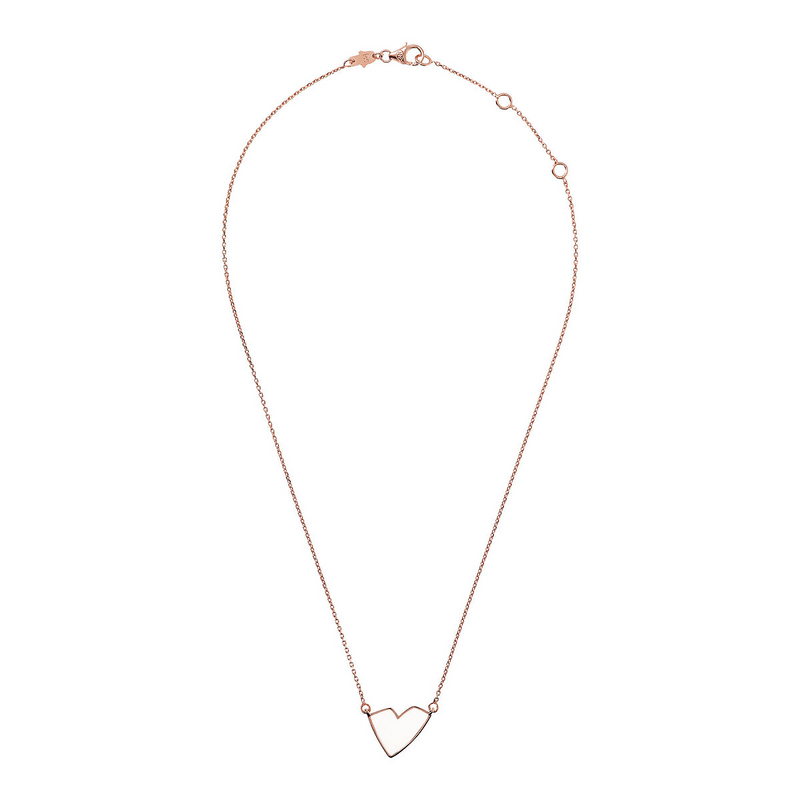Glitter or Red Heart Necklace by Netali Nissim