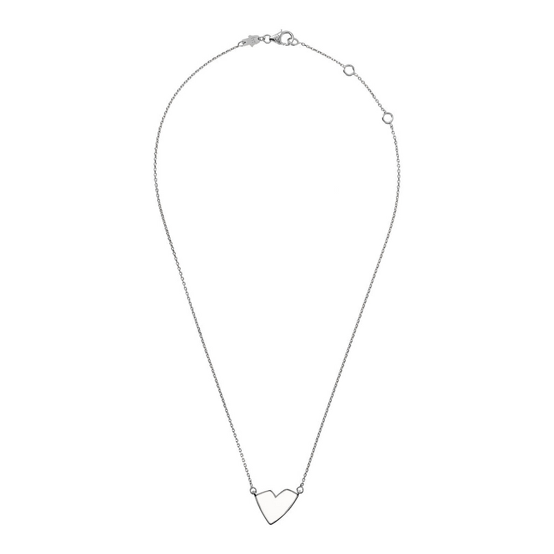 Glitter or Red Heart Necklace by Netali Nissim