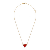 Glitter or Red Heart Necklace by Netali Nissim