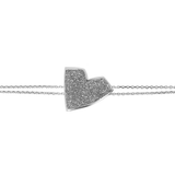 Enamel Heart Bracelet Large Size by Netali Nissim