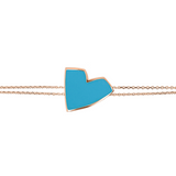 Enamel Heart Bracelet Large Size by Netali Nissim