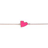 Enamel Heart Bracelet – Small Size by Netali Nissim