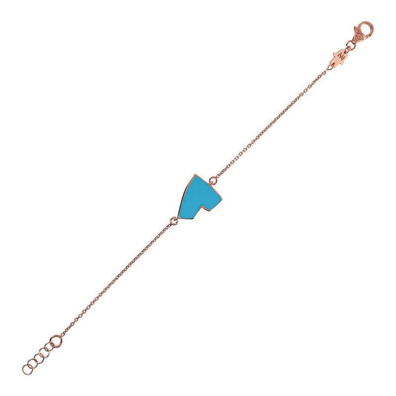 Enamel Heart Bracelet – Small Size by Netali Nissim