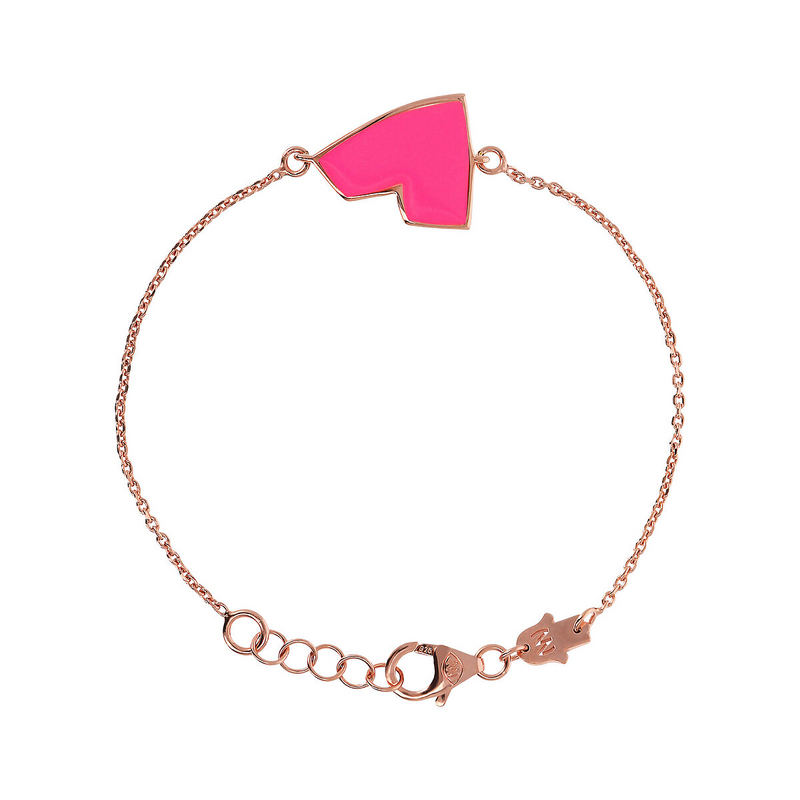 Enamel Heart Bracelet – Small Size by Netali Nissim