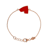 Enamel Heart Bracelet – Small Size by Netali Nissim