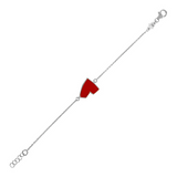 Enamel Heart Bracelet – Small Size by Netali Nissim