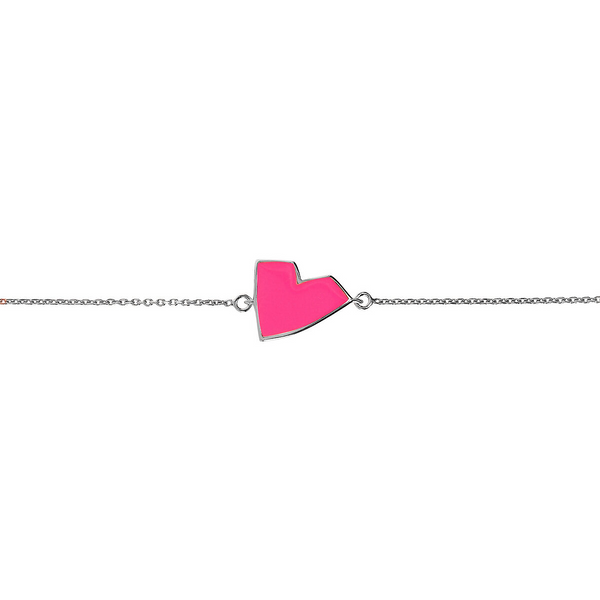 Enamel Heart Bracelet – Small Size by Netali Nissim