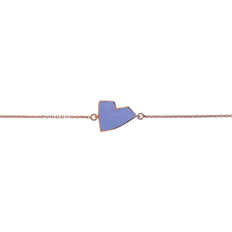 Enamel Heart Bracelet – Small Size by Netali Nissim