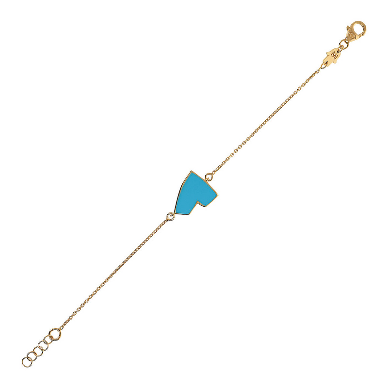 Enamel Heart Bracelet – Small Size by Netali Nissim