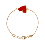 Enamel Heart Bracelet – Small Size by Netali Nissim