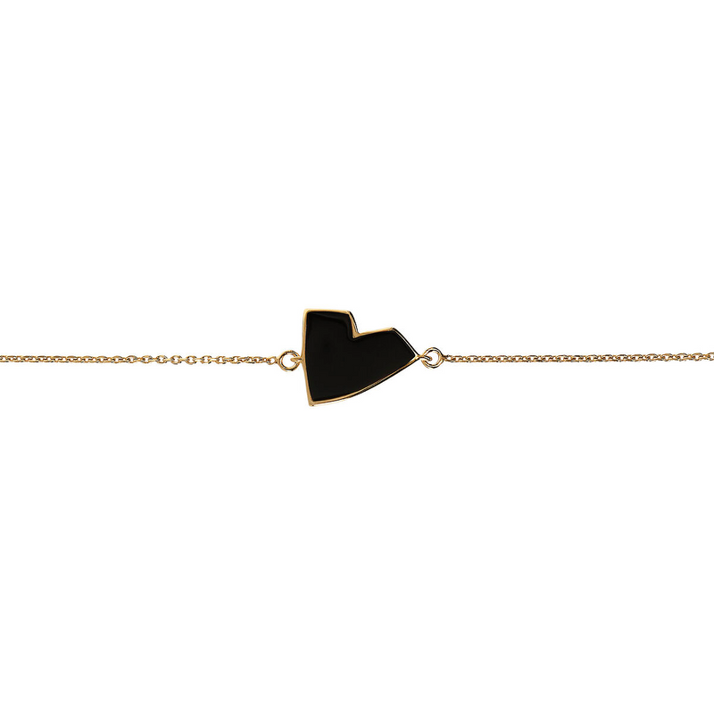 Enamel Heart Bracelet – Small Size by Netali Nissim