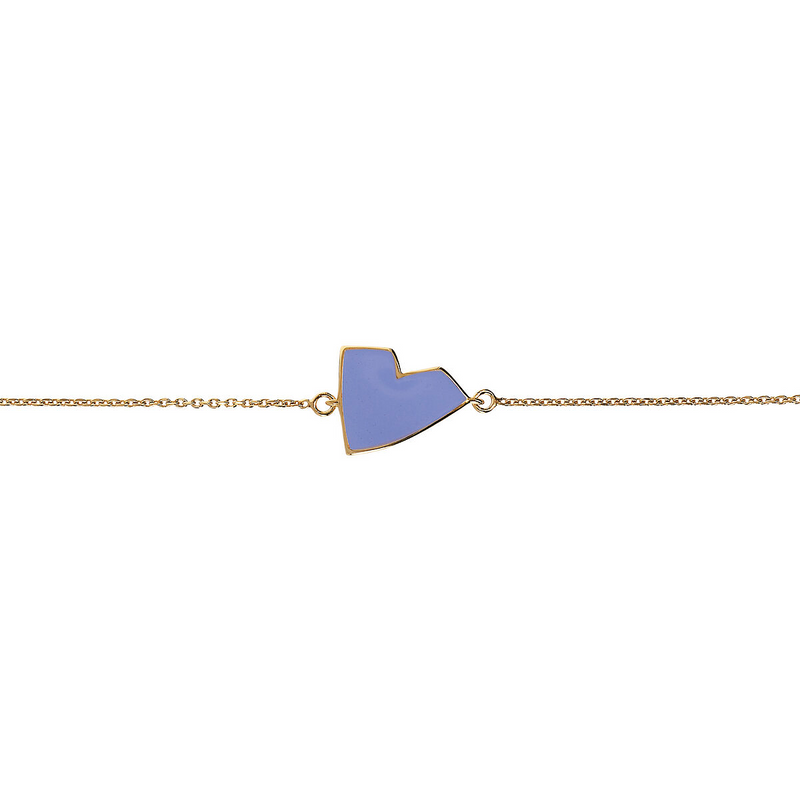Enamel Heart Bracelet – Small Size by Netali Nissim