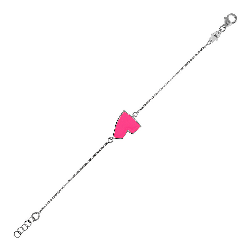 Enamel Heart Bracelet – Small Size by Netali Nissim