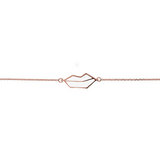 Red Mouth Bracelet Small Size by Netali Nissim