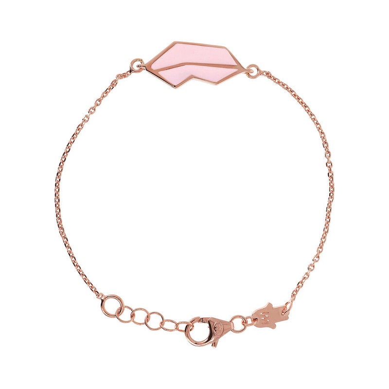 Red Mouth Bracelet Small Size by Netali Nissim