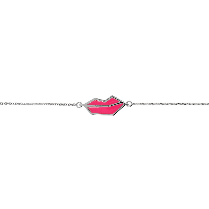 Red Mouth Bracelet Small Size by Netali Nissim