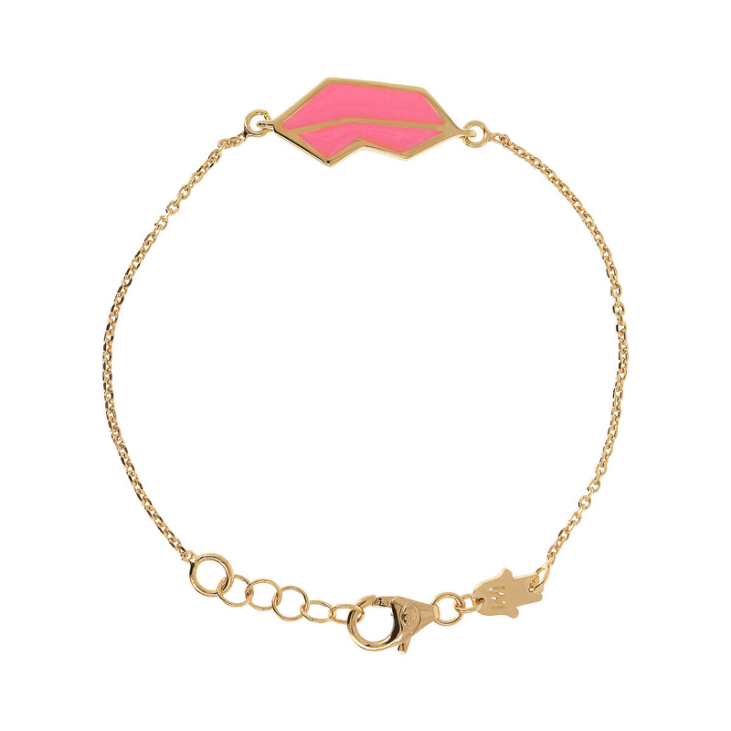 Red Mouth Bracelet Small Size by Netali Nissim