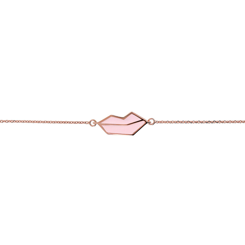 Red Mouth Bracelet Small Size by Netali Nissim