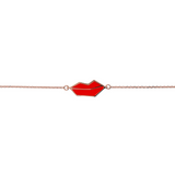 Red Mouth Bracelet Small Size by Netali Nissim