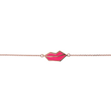 Red Mouth Bracelet Small Size by Netali Nissim