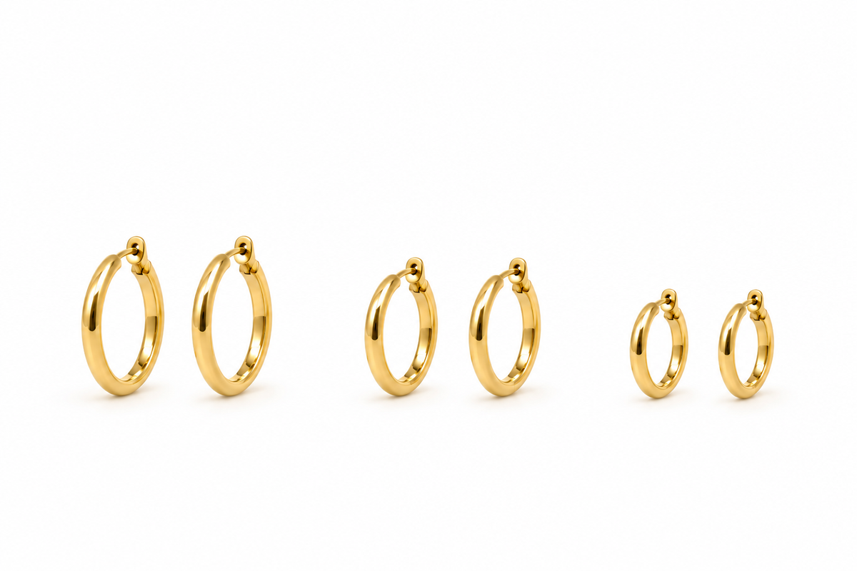 Set Orecchini Trio Hoop