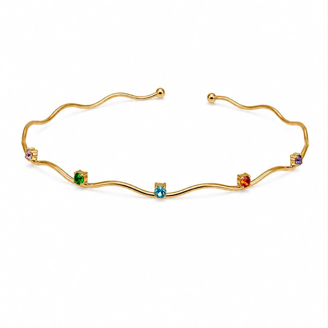 Collana Rigida Onde di Luce