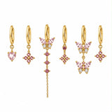 Set Orecchini farfalla