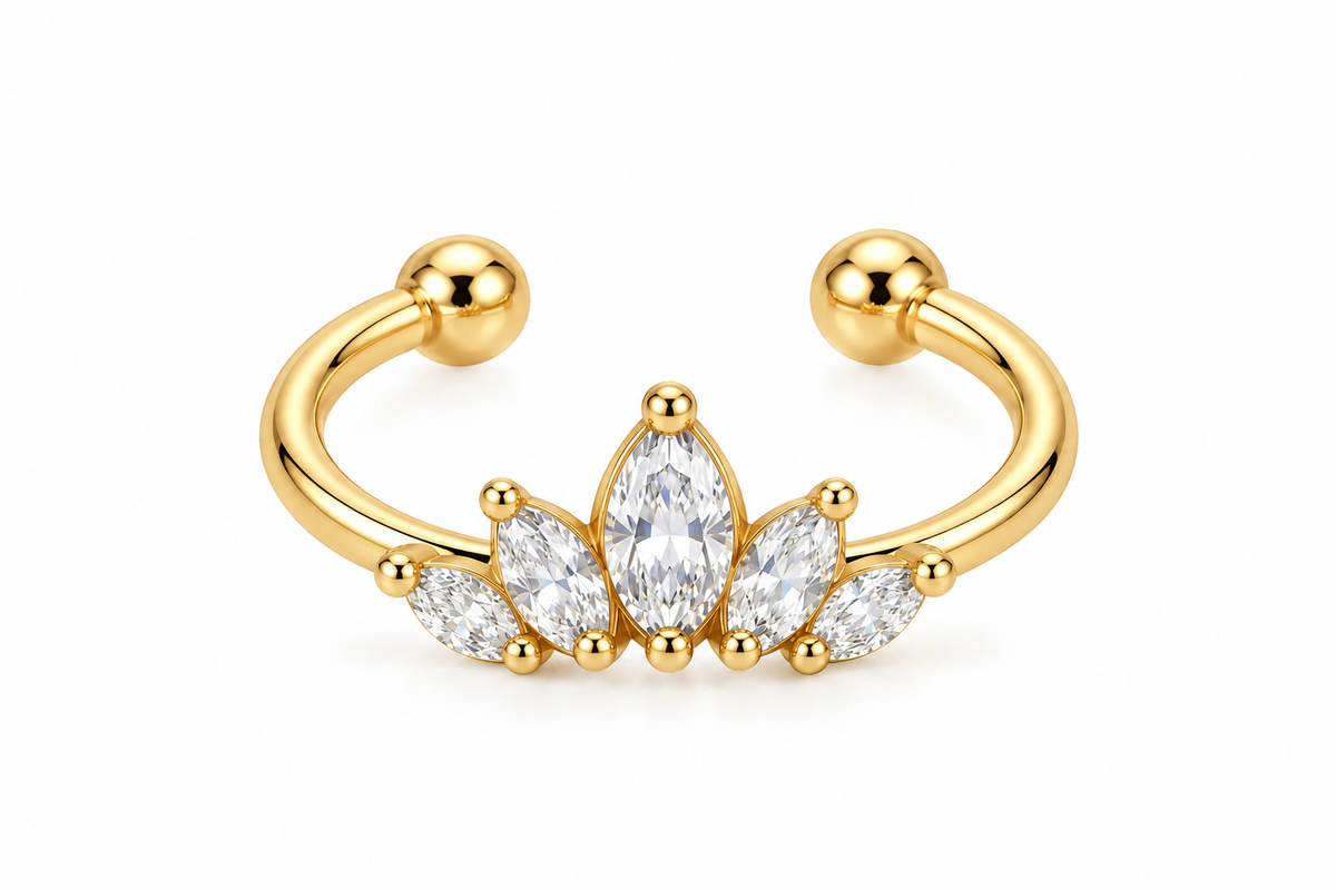 Orecchino Ear Cuff Lotus