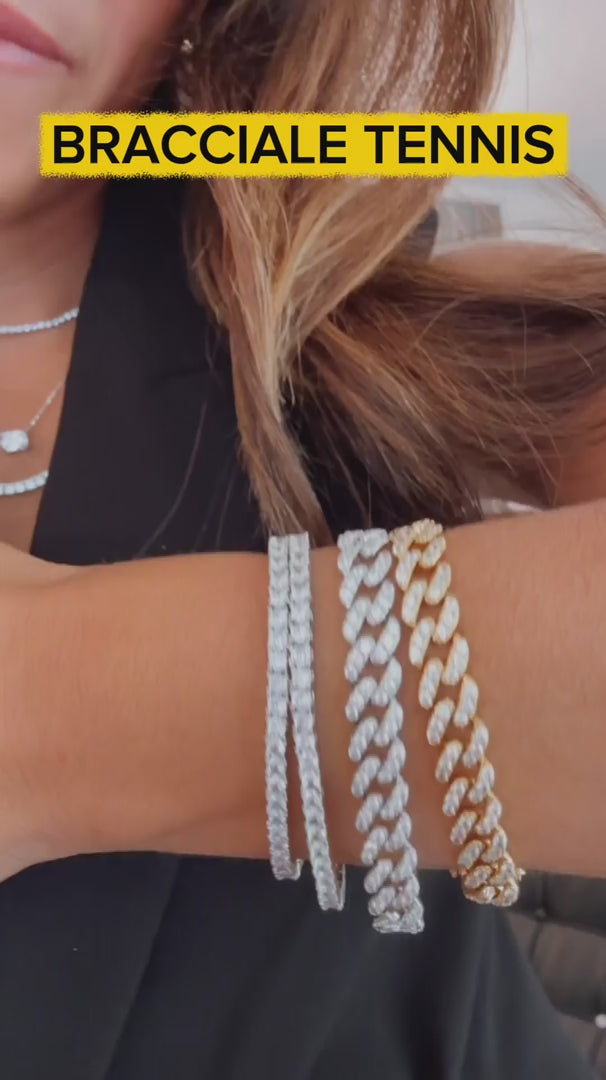 Bracciale Tennis in Zirconi Bianchi - video - L DI LINDA