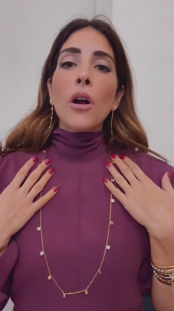 Collana Ciondolini Lunga – Multicolor Rosé - video - L DI LINDA