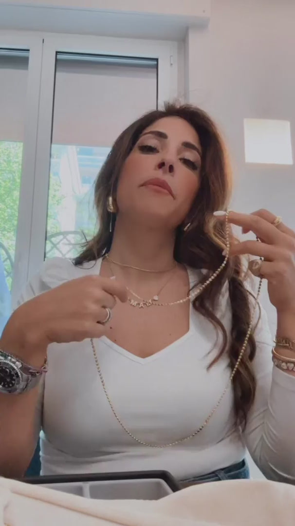 Collana lunga a cubetti - video - L DI LINDA